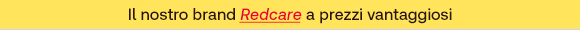 &bdquo;Testo su sfondo giallo: Il nostro brand Redcare a prezzi vantaggiosi.&ldquo;
