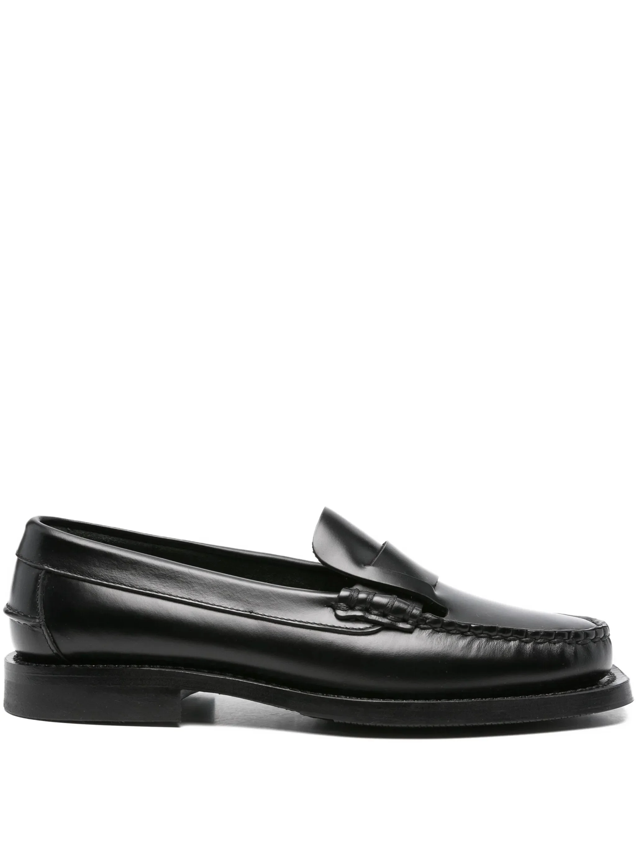 Image of Hereu Leather Penny Loafers