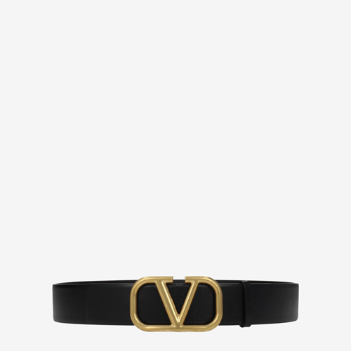 Valentino Garavani Belts Men Leather Black