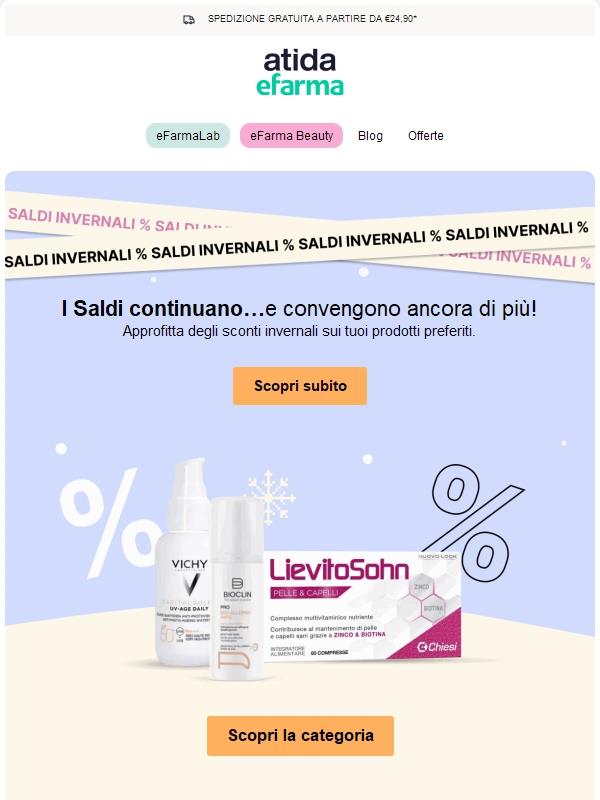 ❄️ Approfitta ora dei nostri SALDI Invernali!