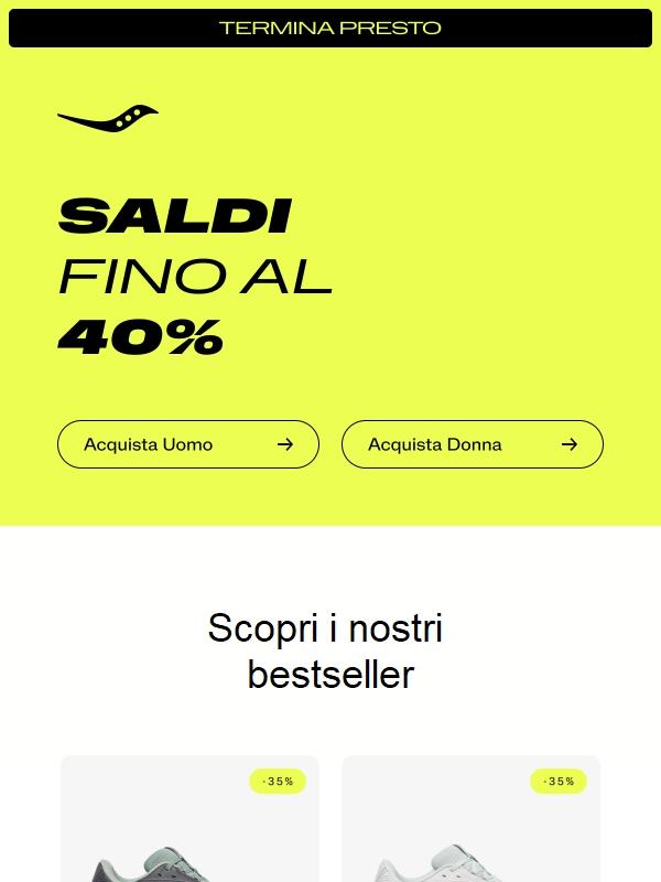 I saldi terminano presto, non perderteli!