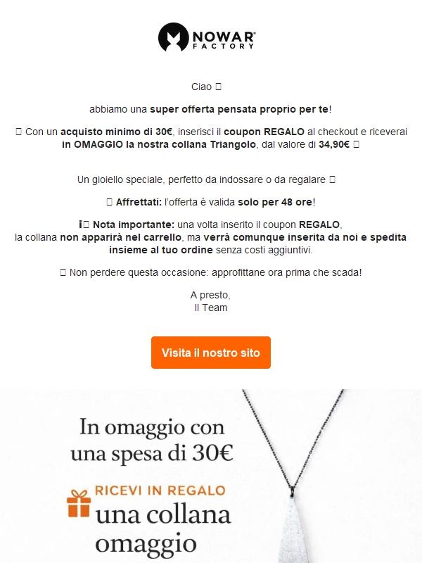 🎁 In regalo la collana Triangolo  – solo 48 ore!