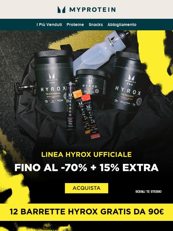 fino al -70% + 15% EXTRA 😱