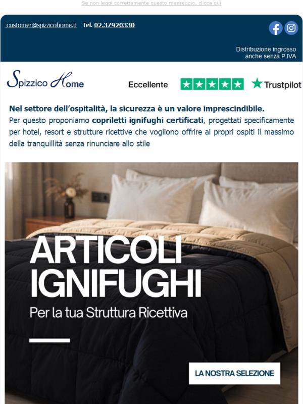 Design & Sicurezza ✨ Scopri gli articoli ignifughi su spizzicohome.it