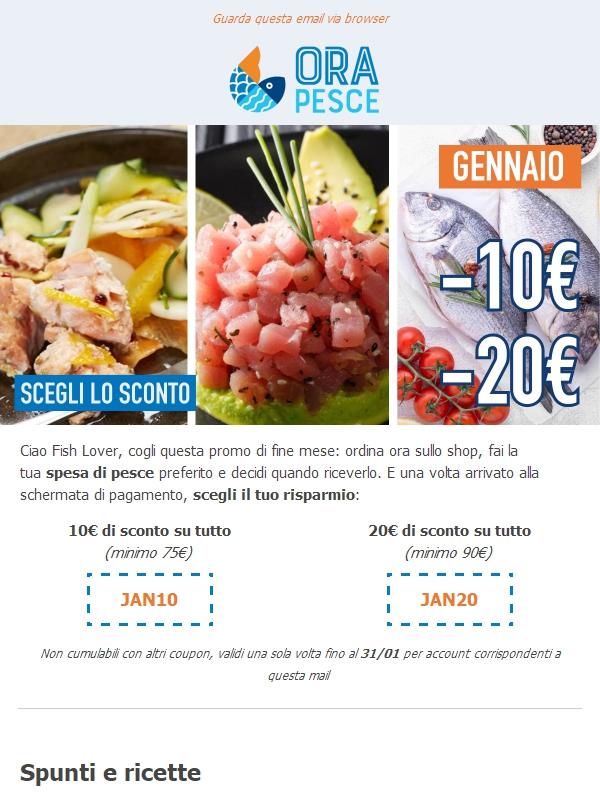 Buonasera Fish Lover: gennaio difficile? Ti aiutiamo noi ✂️