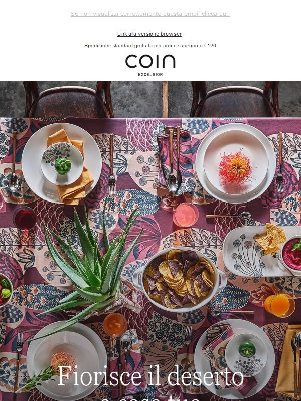 Aria di Bianco fino al 50% porta i fiori del deserto sulla tavola!