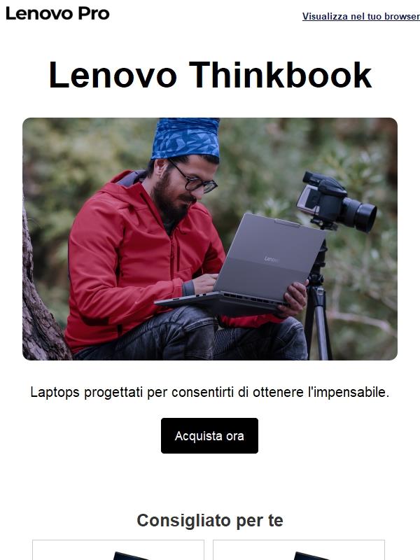 Realizzato per il business, pensato per te.