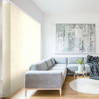 Tenda bande verticali filtrante tinta unita