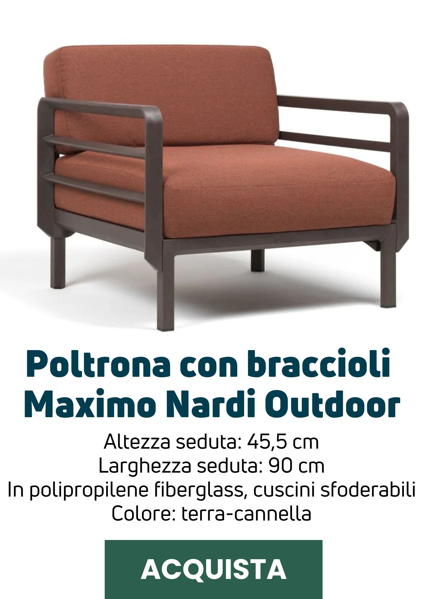 Poltrona Maximo Nardi Outdoor | Perrone Shop