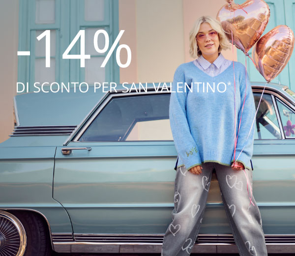 -14% di sconto per San Valentino