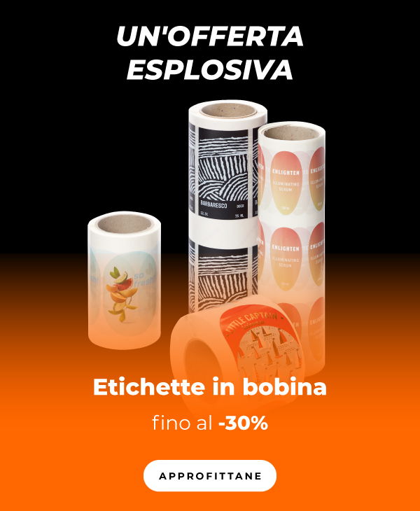 Fino al -30% su Etichette in bobina