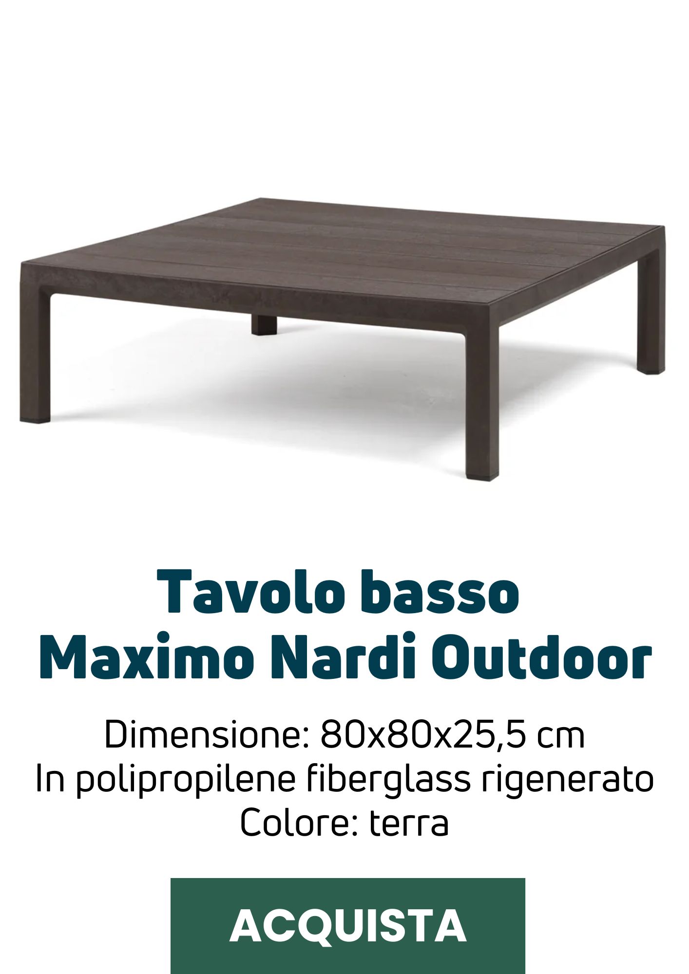 Tavolino basso Maximo Nardi Outdoor | Perrone Shop