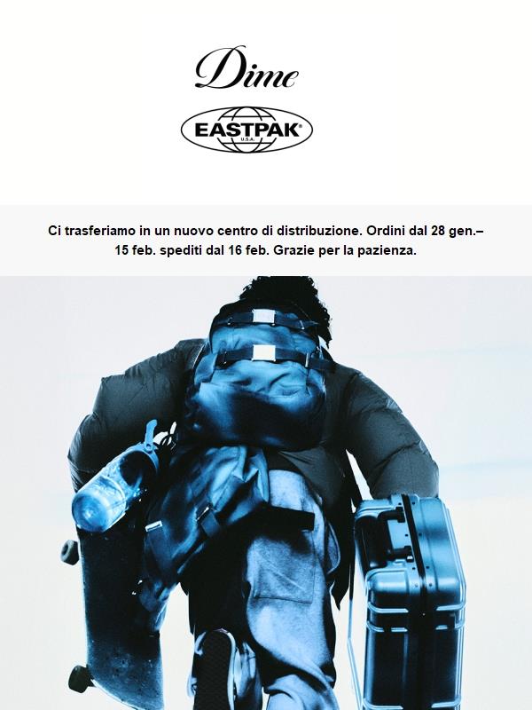 La collezione Dime x Eastpak non si ferma