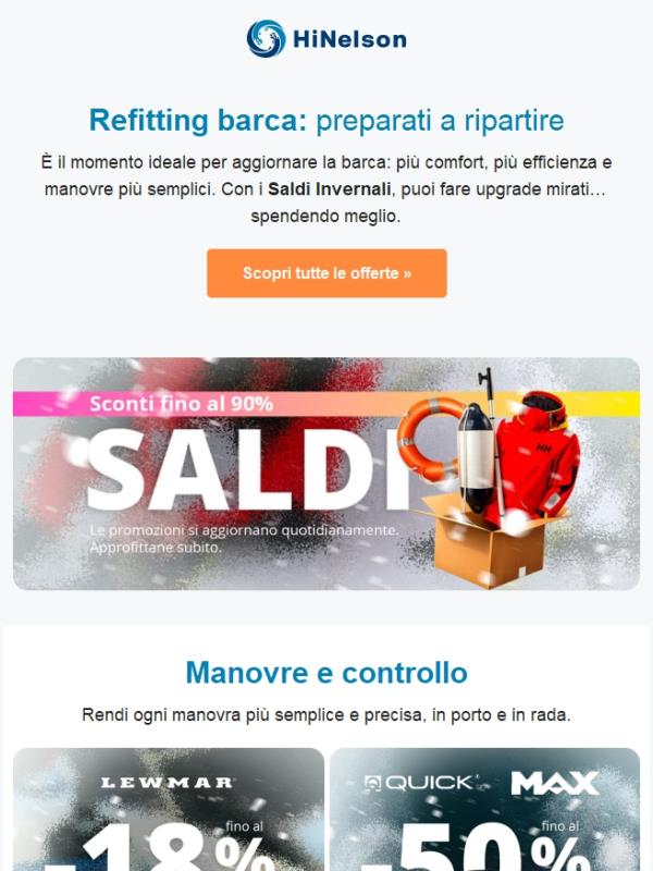 🚧 Tempo di refitting - Approfitta dei SALDI
