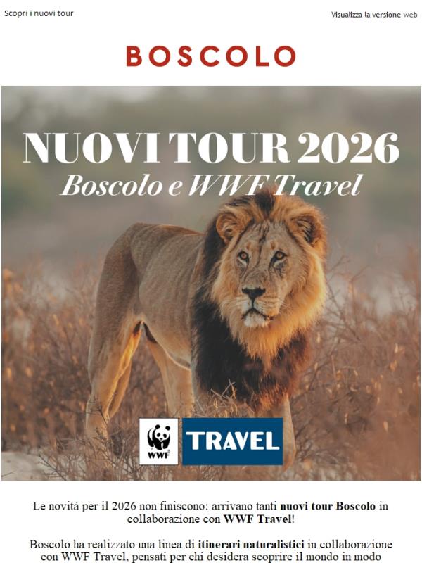 Novità 2026: in viaggio con WWF Travel