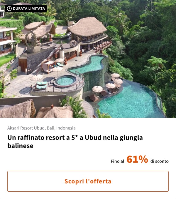 Un raffinato resort a 5* a Ubud nella giungla balinese