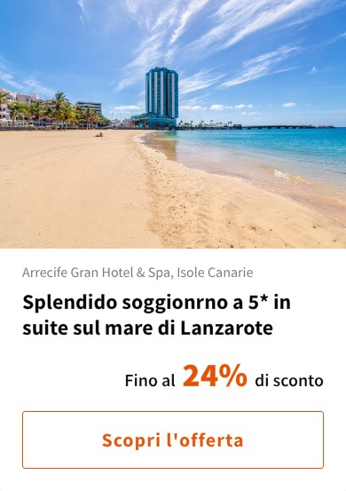 Splendido soggionrno a 5* in suite sul mare di Lanzarote