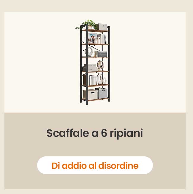 Scaffale a 6 ripiani