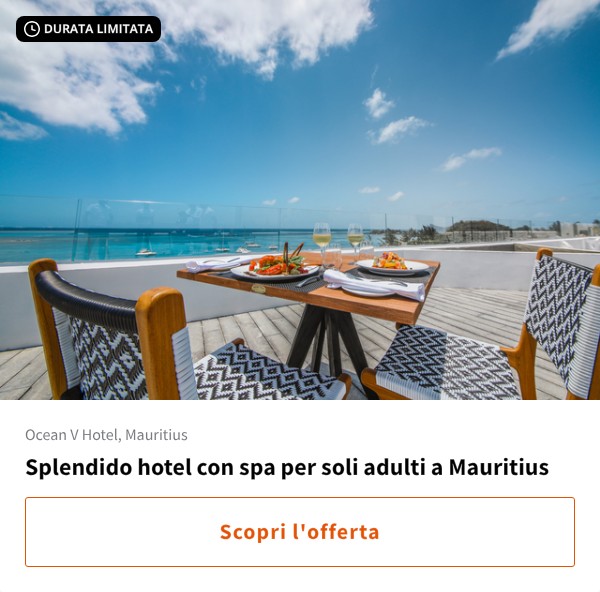 Splendido hotel con spa per soli adulti a Mauritius