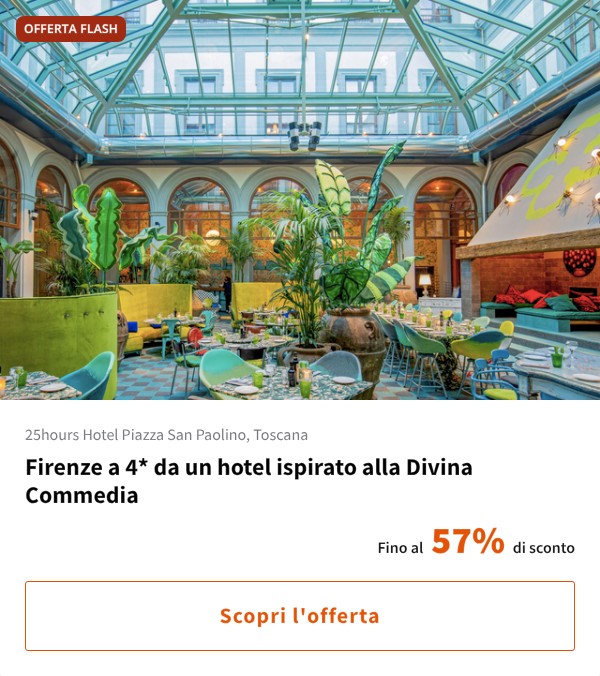 Firenze a 4* da un hotel ispirato alla Divina Commedia