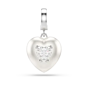 Charm Idyllia, cuore color argento