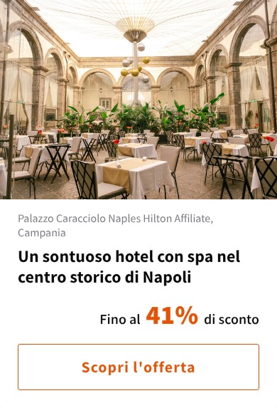 Un sontuoso hotel con spa nel centro storico di Napoli