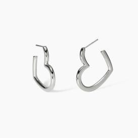 STYLE COLLECTION  STYLE 15  Orecchini a cerchio a forma cuore