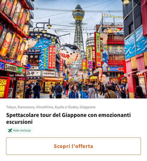 Spettacolare tour del Giappone con emozionanti escursioni