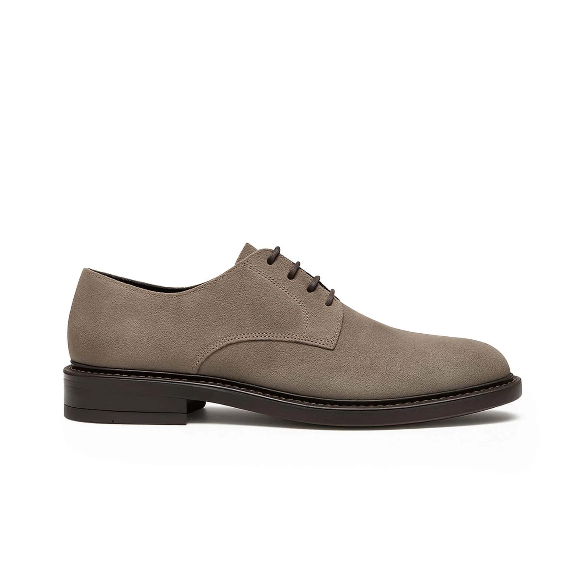 Image of Scarpe derby in camoscio grigio - Lucrezio