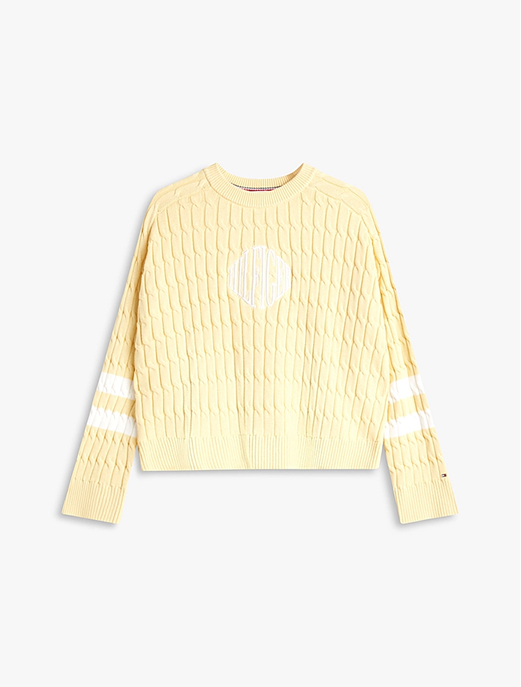 Pullover relaxed fit in maglia intrecciata