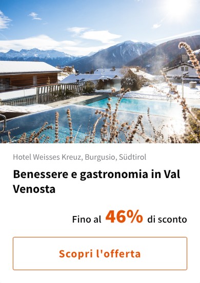 Benessere e gastronomia in Val Venosta