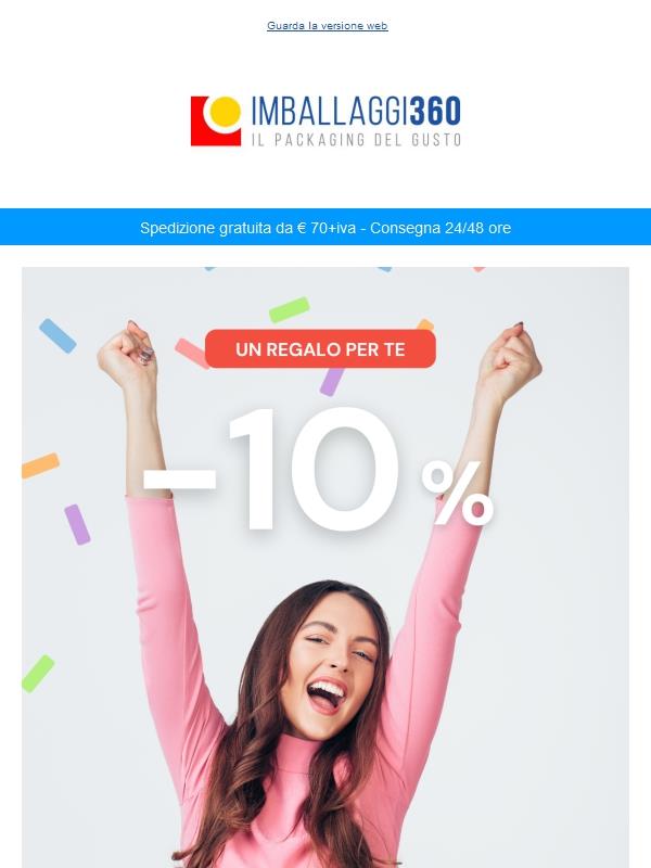 🛒 Approfitta subito: 10% su tutte le collezioni!