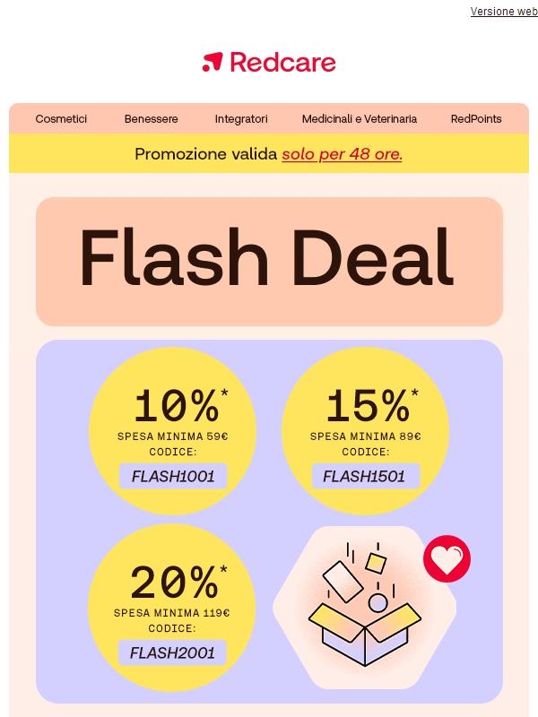 💙Solo 48 ore: risparmia fino al 20% su tutto l’assortimento!