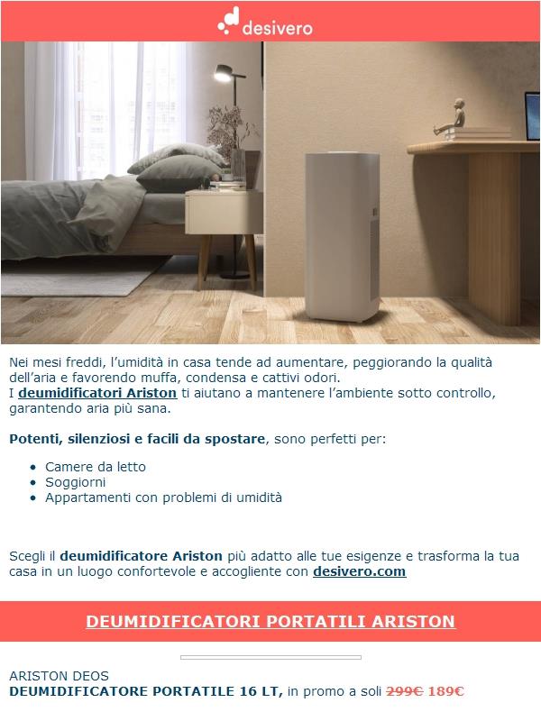 Addio umidità! Scopri i deumidificatori Ariston
