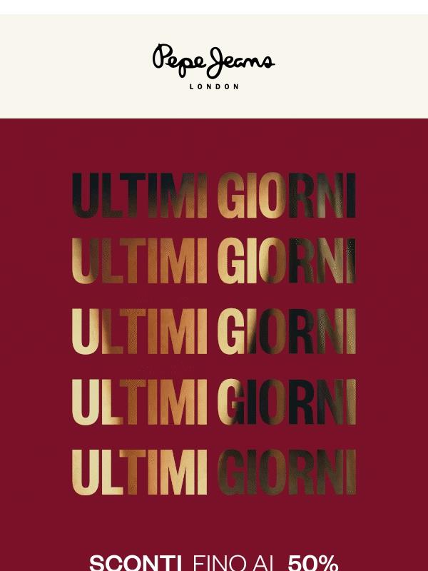 ULTIMA POSSIBILITÀ: Sconti fino al 50%