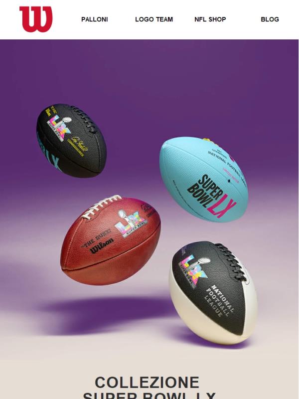 È arrivata la collezione Super Bowl LX