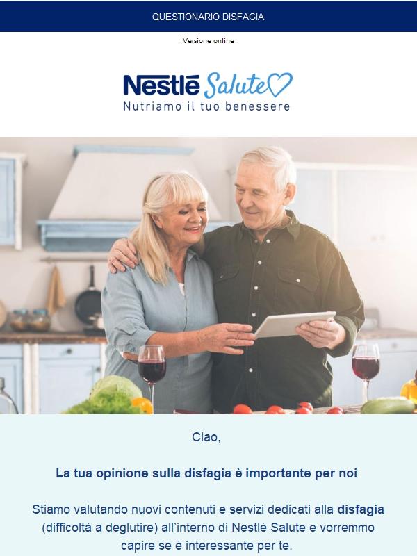 💙 La tua opinione sulla disfagia conta: Completa la survey e ottieni subito il tuo premio !