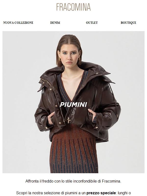 Scegli il tuo piumino Fracomina a un prezzo speciale