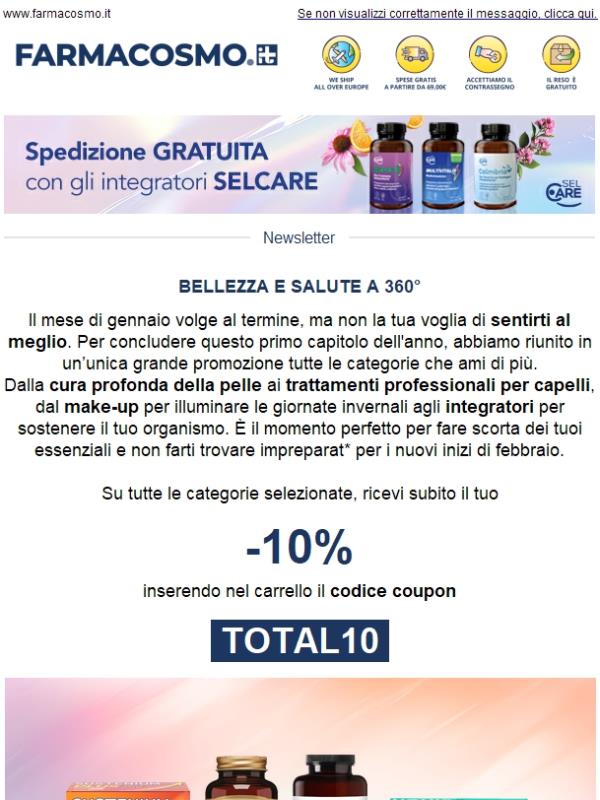 ✨ -10% al checkout sul meglio per il tuo benessere