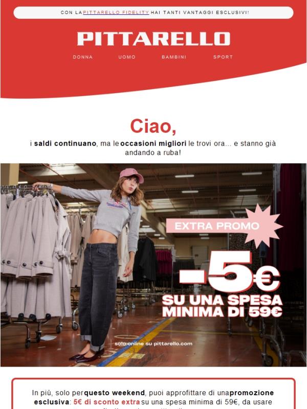 EXTRA Promo ⏰ 5€ di sconto solo per poco!