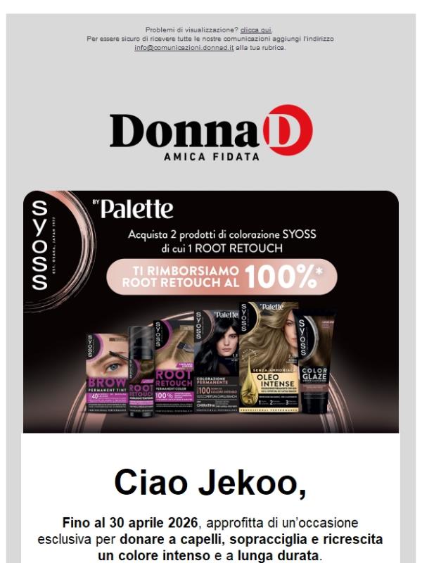 Dai vita al tuo colore e ricevi il rimborso di Root Retouch!