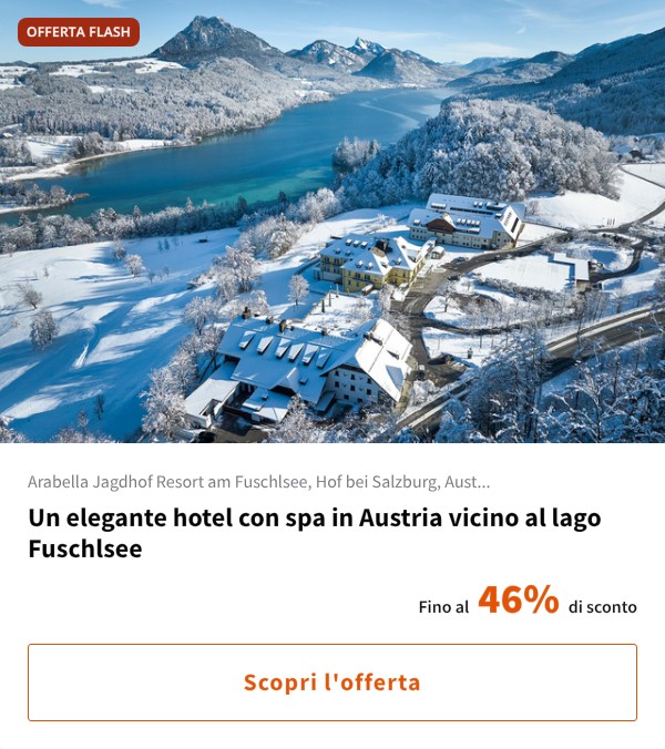 Un elegante hotel con spa in Austria vicino al lago Fuschlsee