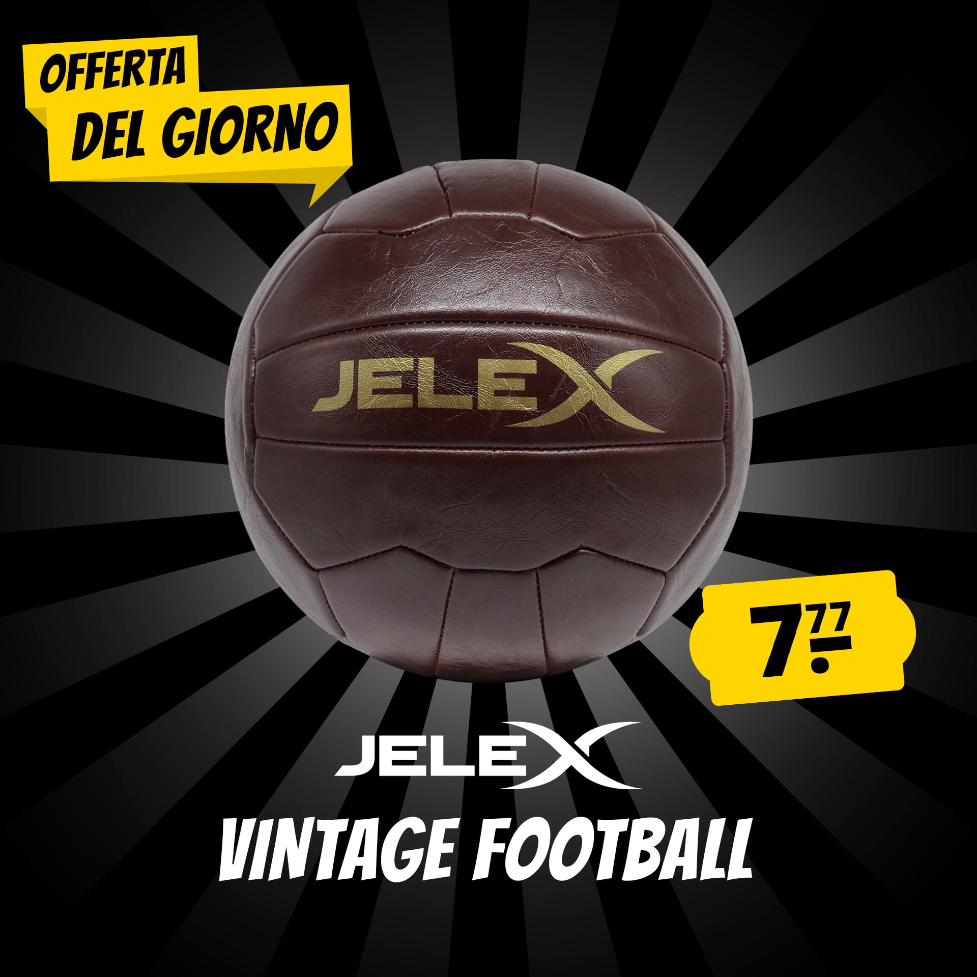 jelex oldschool vintage pallone da calcio
