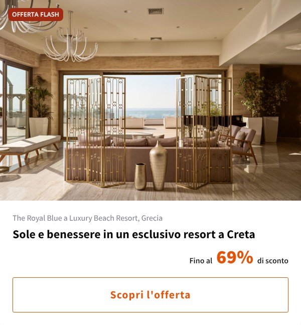 Sole e benessere in un esclusivo resort a Creta