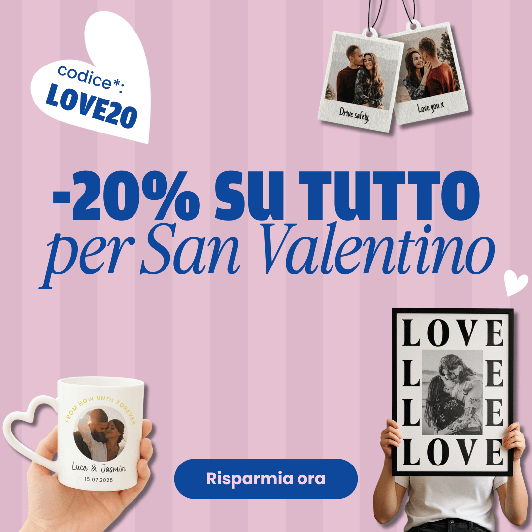 -20% su tutto per San Valentino