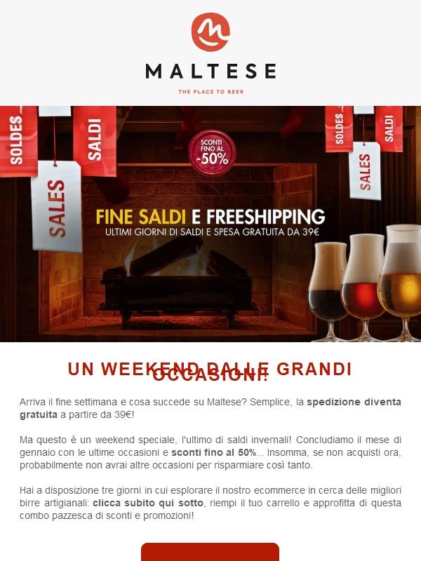 Ultimo weekend di saldi + Freeshipping!