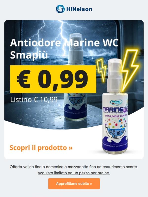 ⚡️ OFFERTA LAMPO - tuo a 0,99€