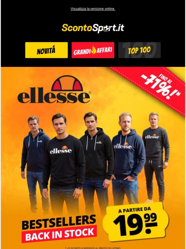 ellesse Bestseller a partire da 19,99 € 🔥 Di nuovo disponibile