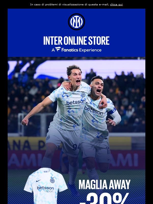 -30% sulle maglie ufficiali: Away Vapor & Third Stadium ⚫🔵