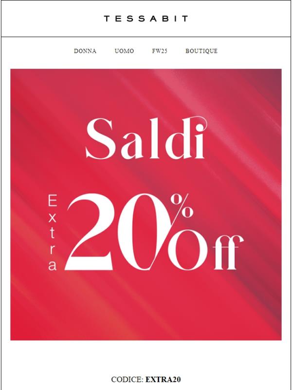 Gli Extra Saldi continuano!